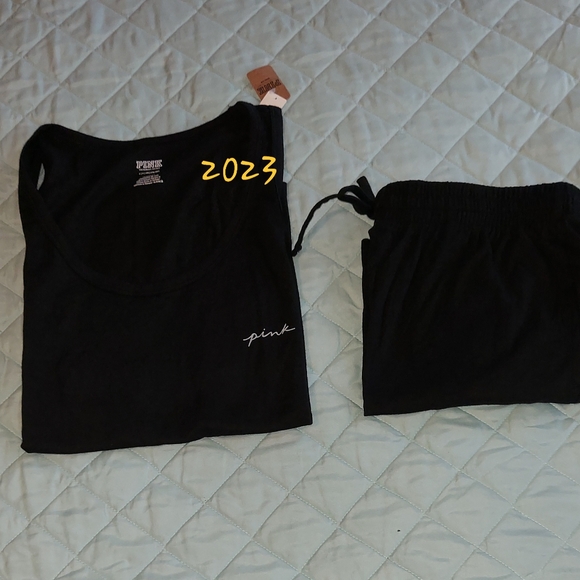 PINK VS Sleep Tank & Short set size Small NWT - Picture 6 of 13